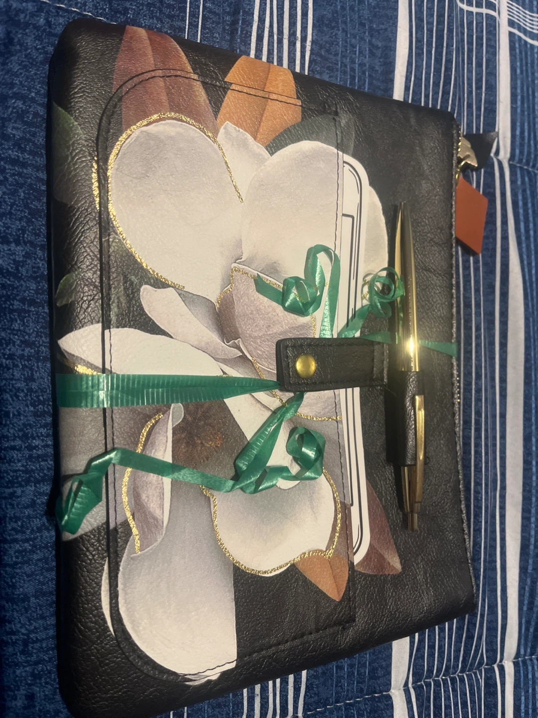 New Floral Print Zippered pouch with Pen - photo 3
