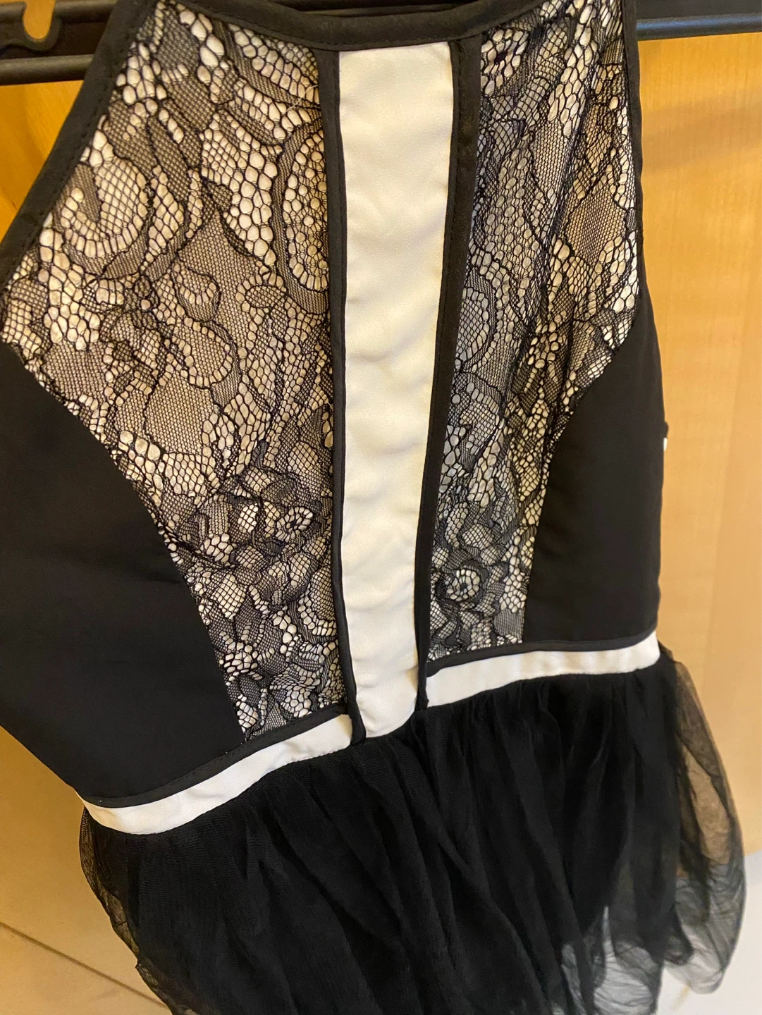 Black Tulle Dress with Lace Bodice - photo 2