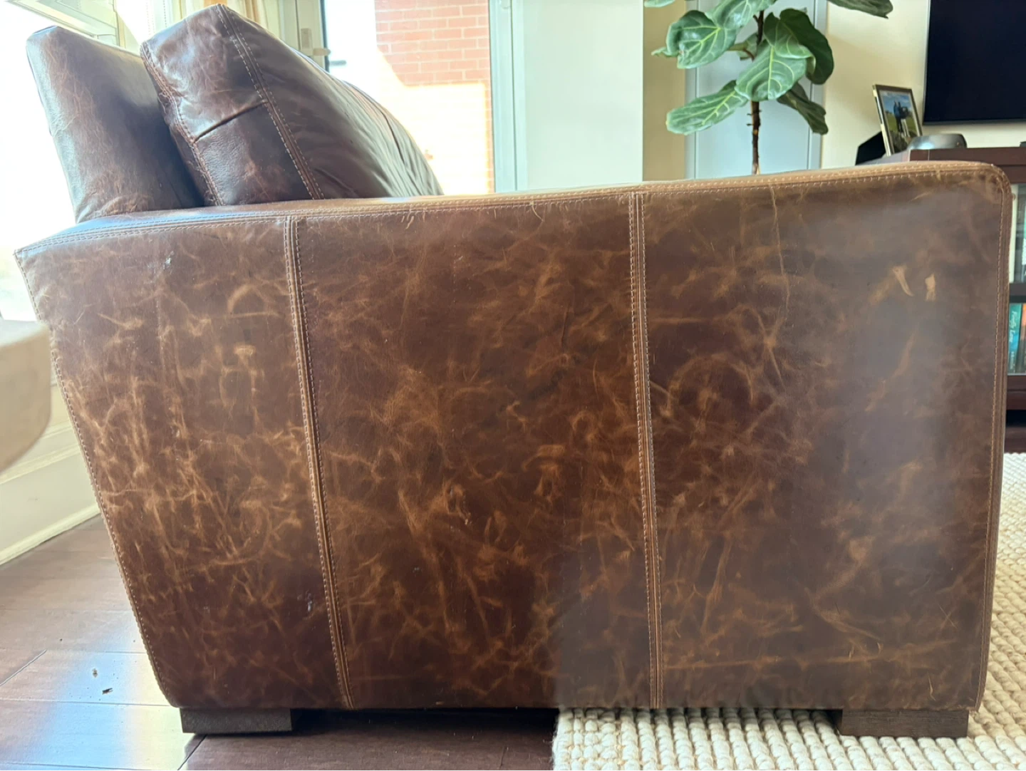 Brown Leather Armchair