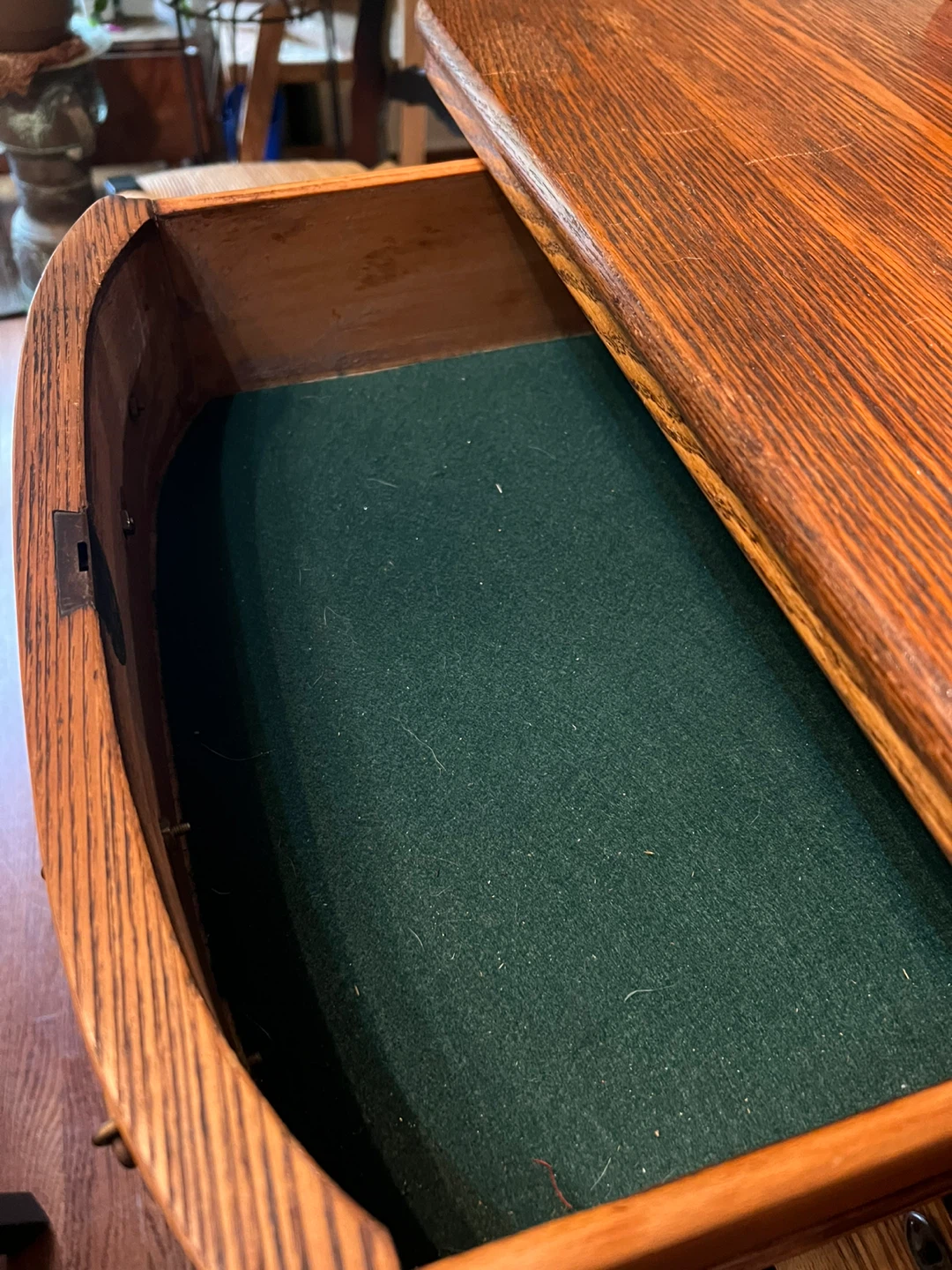 Antique Oak Buffet with Mirror and Drawers - photo 5