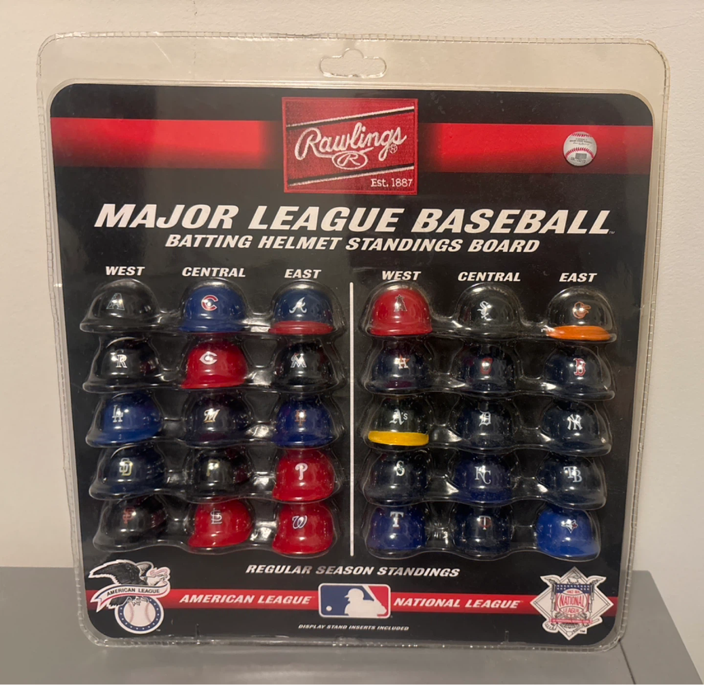 Rawlings Major League Baseball Batting Helmet Standings Board