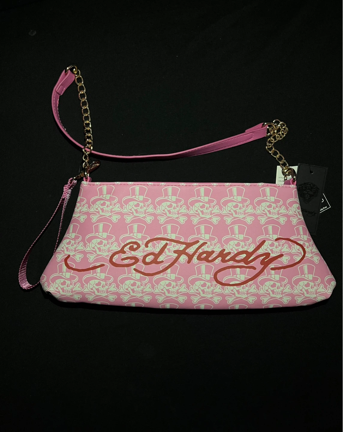 Ed Hardy Pink Tiger & Skulls Purse - photo 3