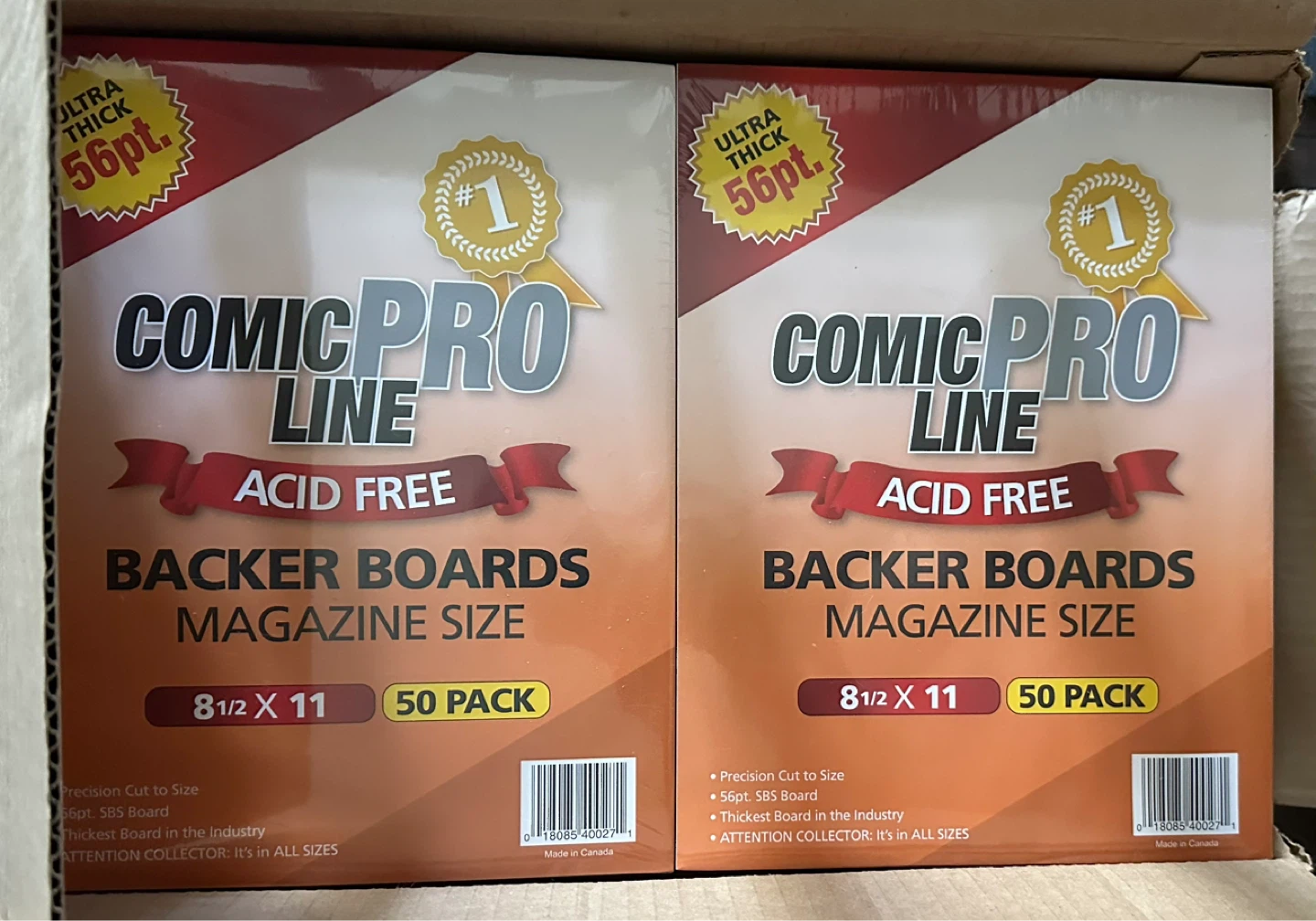 ComicPro Line Acid Free Magazine Back Boards
