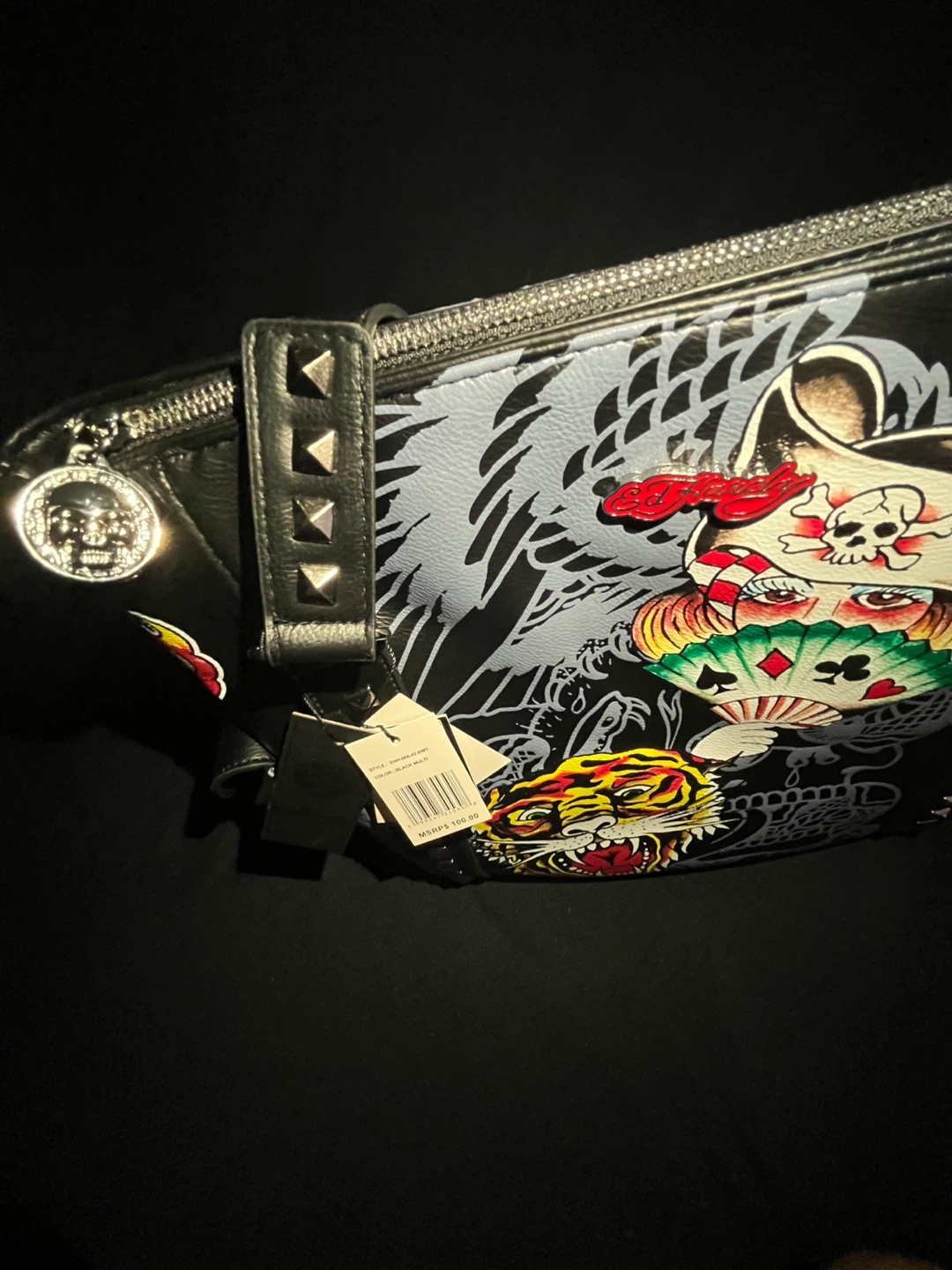 Ed Hardy "Life is a Gamble" Tote Bag - photo 2