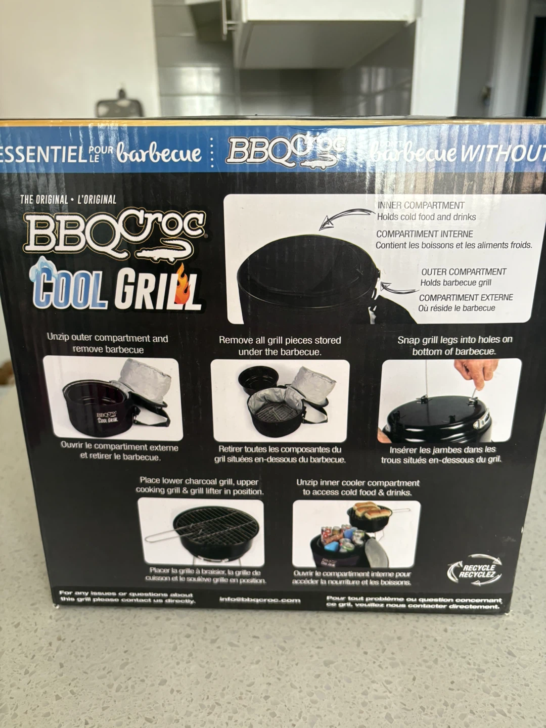 BBQCroc Cool Grill 2-in-1 Combo Pack with Cooler Bag - photo 3