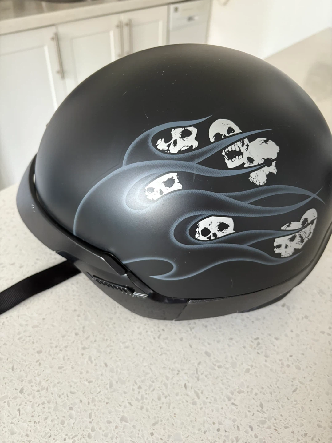 Scorpion Motorcycle Helmet with Skulls Graphic - Size S - photo 2