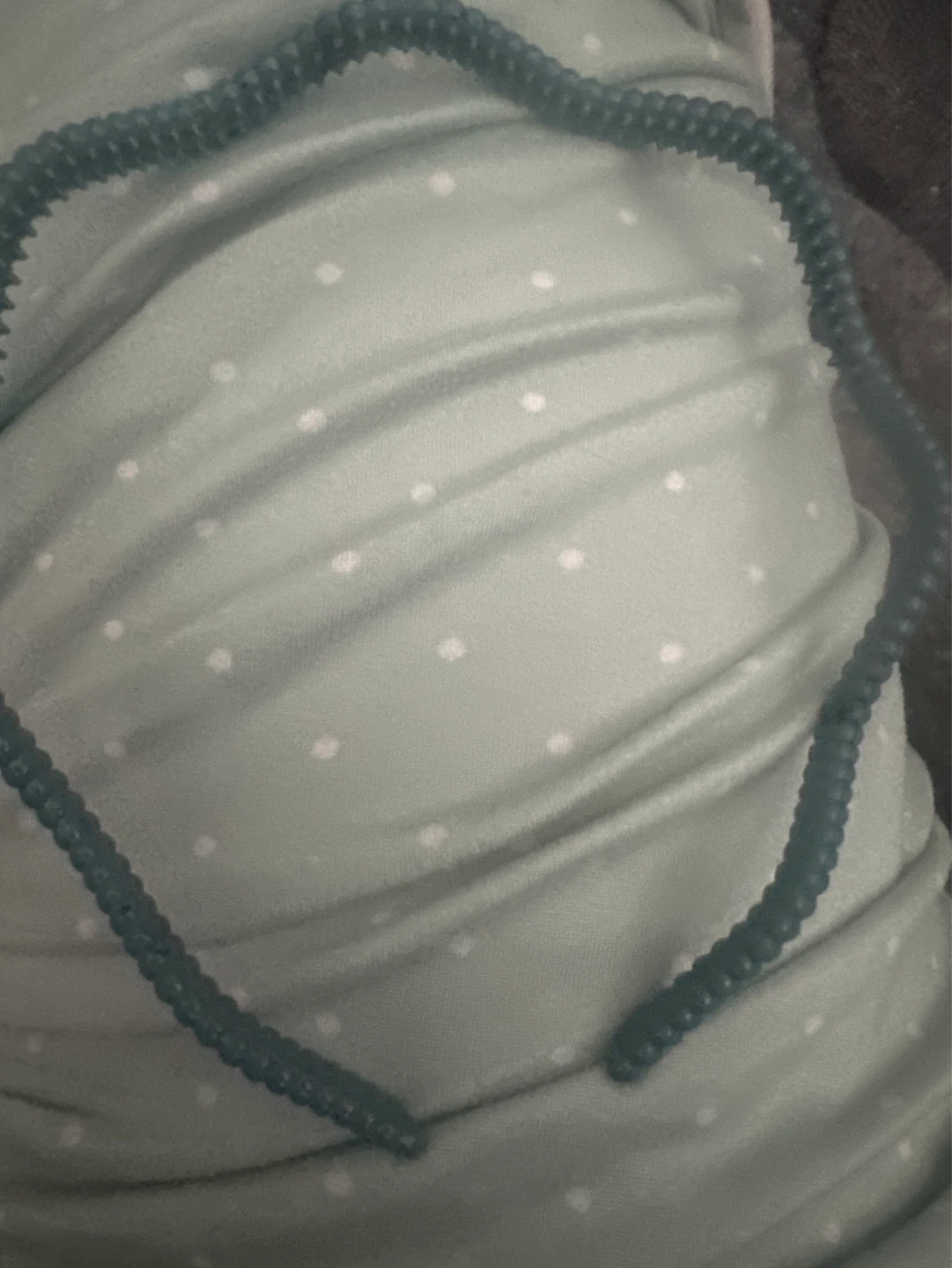 Teal Beaded Headband