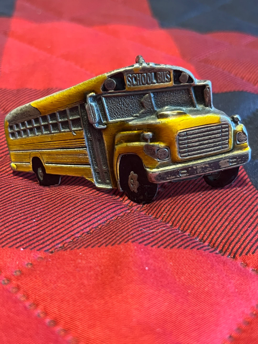Yellow School Bus Belt Buckle