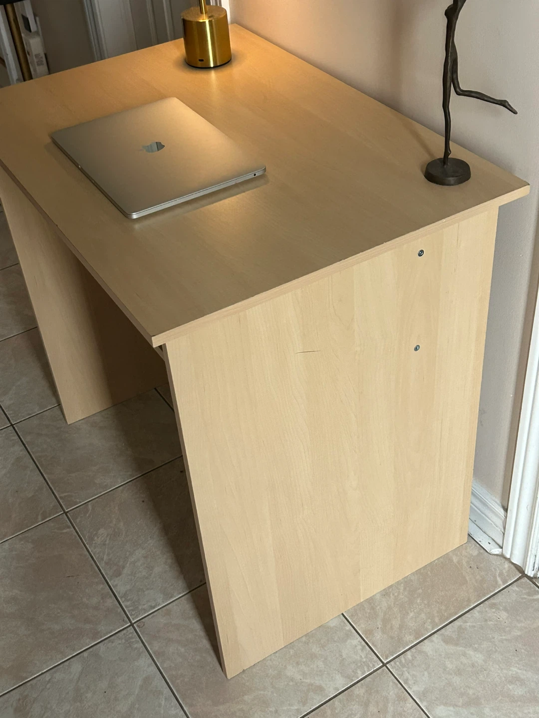 Compact Computer Desk with Pull-out Keyboard Tray - photo 4