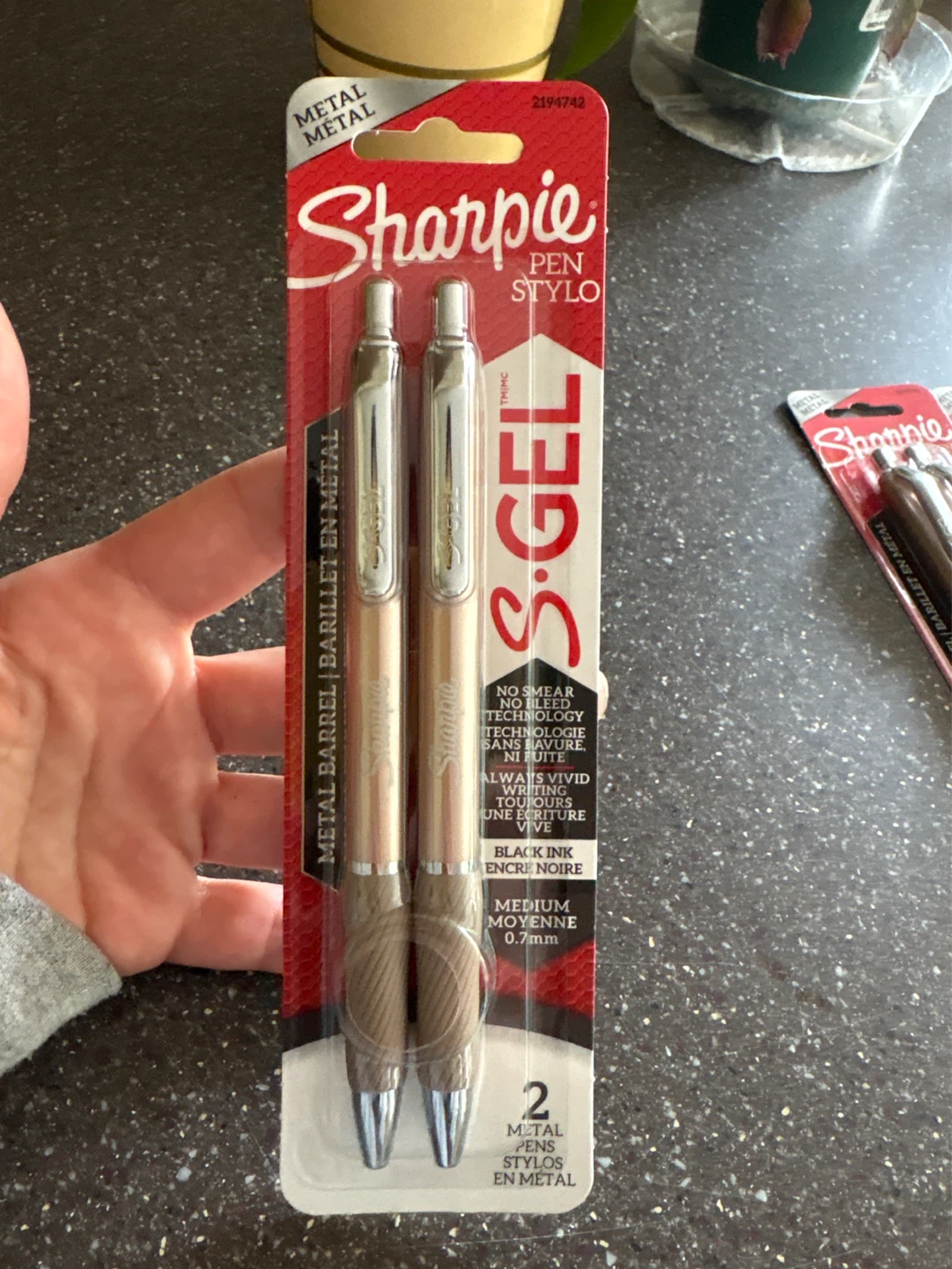 Sharpie S-Gel Pens - Medium Point (0.7mm) - Rose Gold - 2 Pack