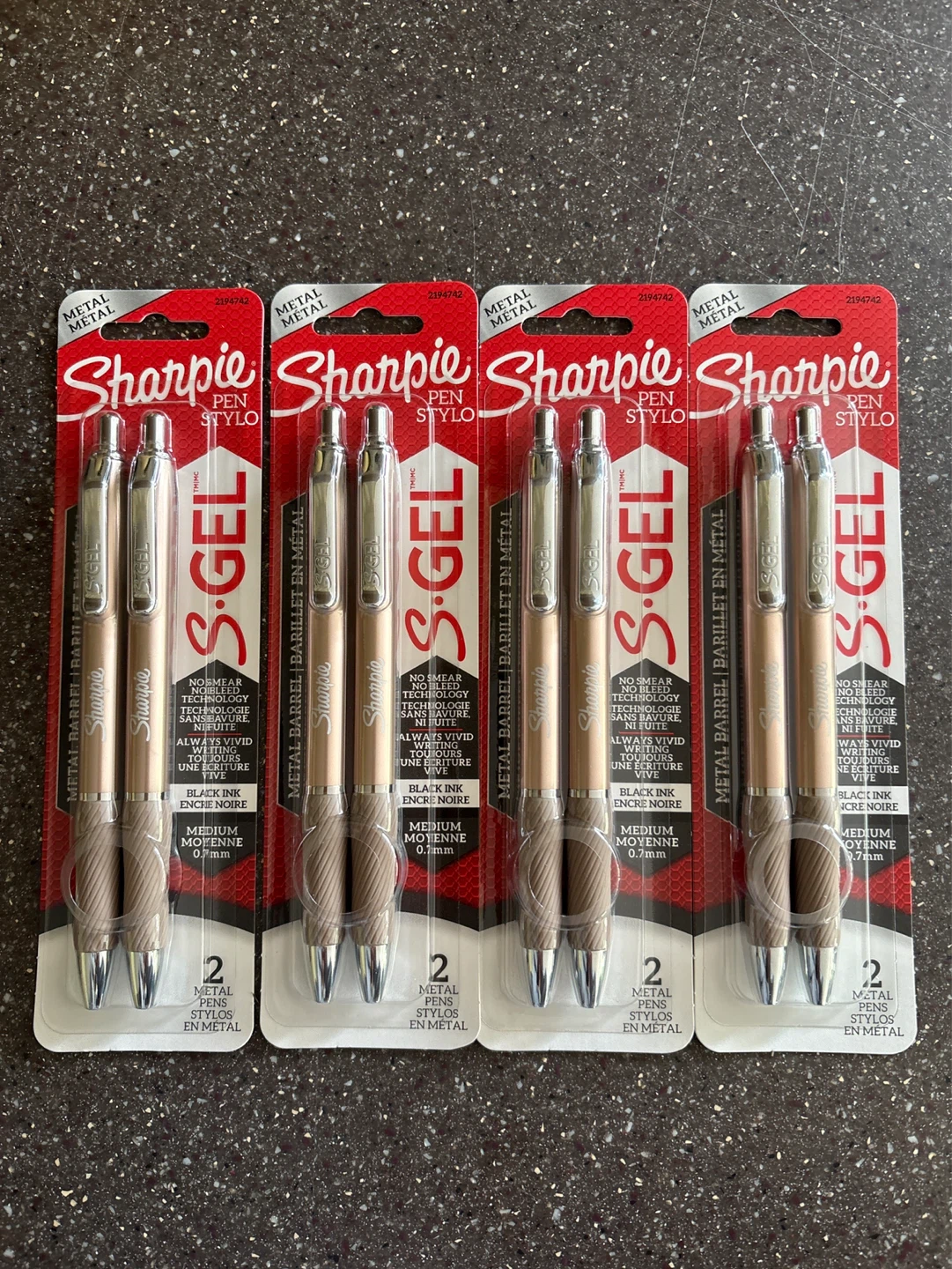 Sharpie S-Gel Pens - Medium Point (0.7mm) - Rose Gold - 2 Pack - photo 2