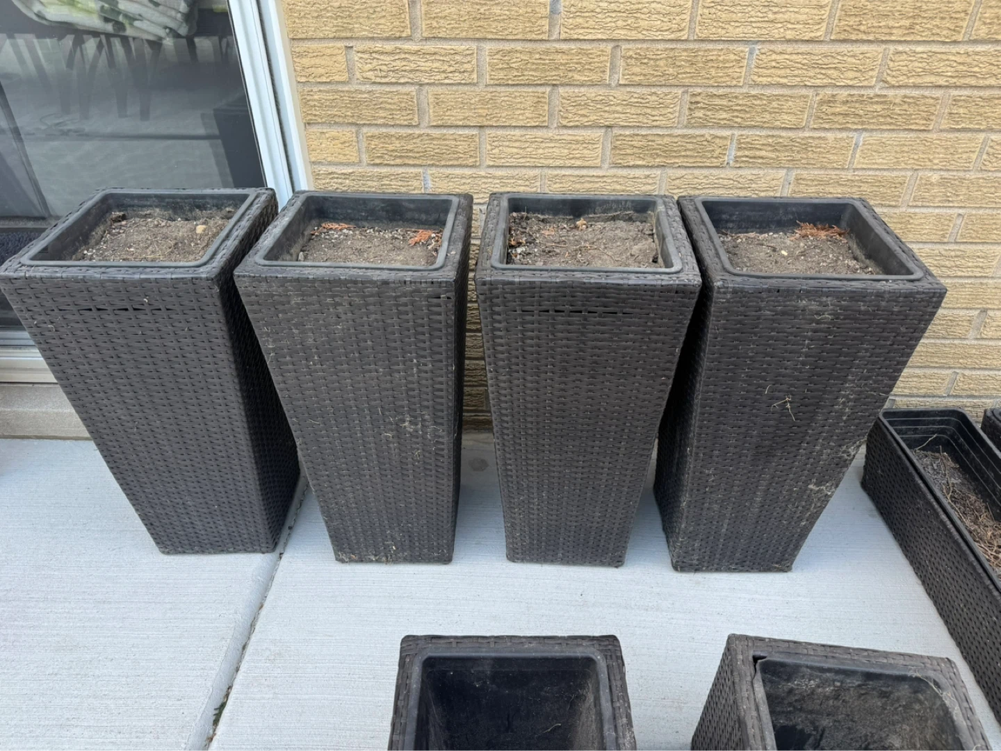 Belavi Rattan Wicket Cubed Planters (10) - photo 4