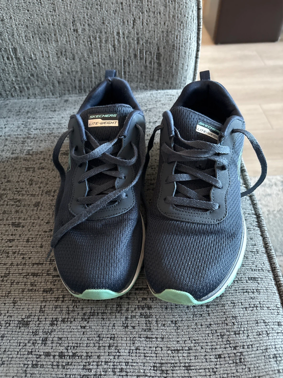 Skechers Lite-Weight Navy Sneakers - Size 10 - photo 3
