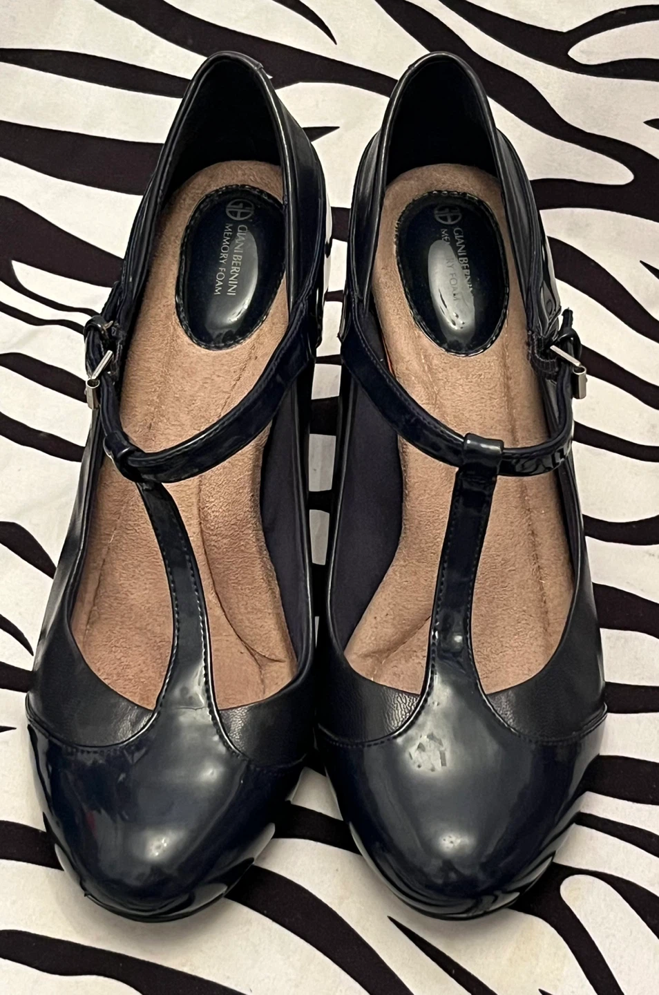 🤍 Giani Bernini Mary Jane Vineza Round Toe Leather Pumps 🤍 - photo 3