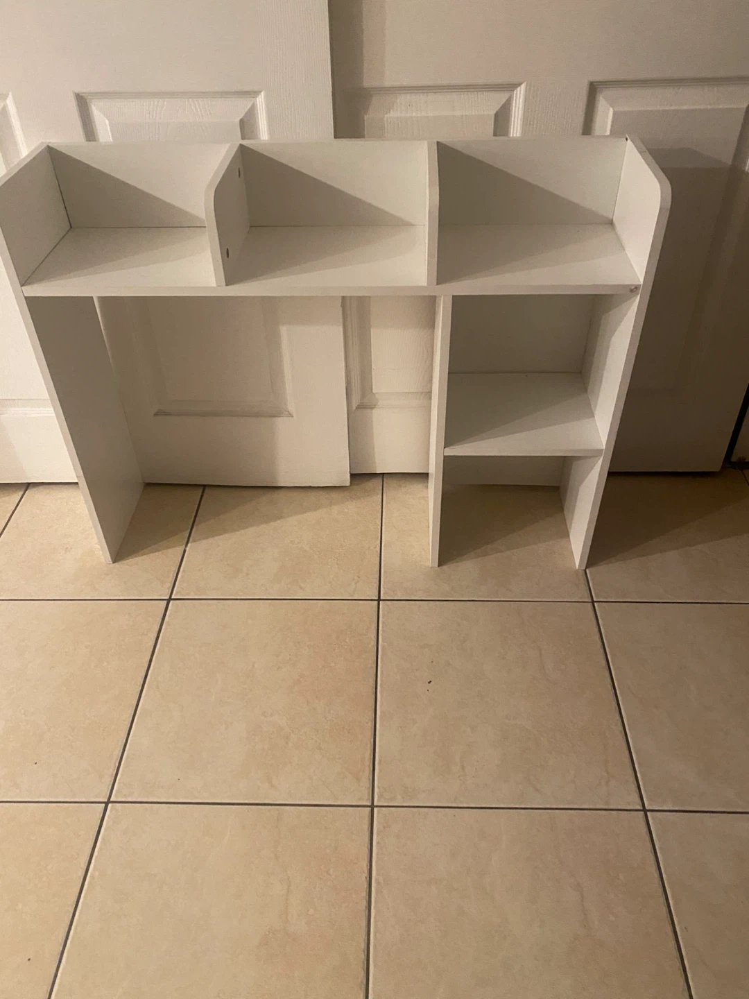 White 5-Cube Storage Shelf