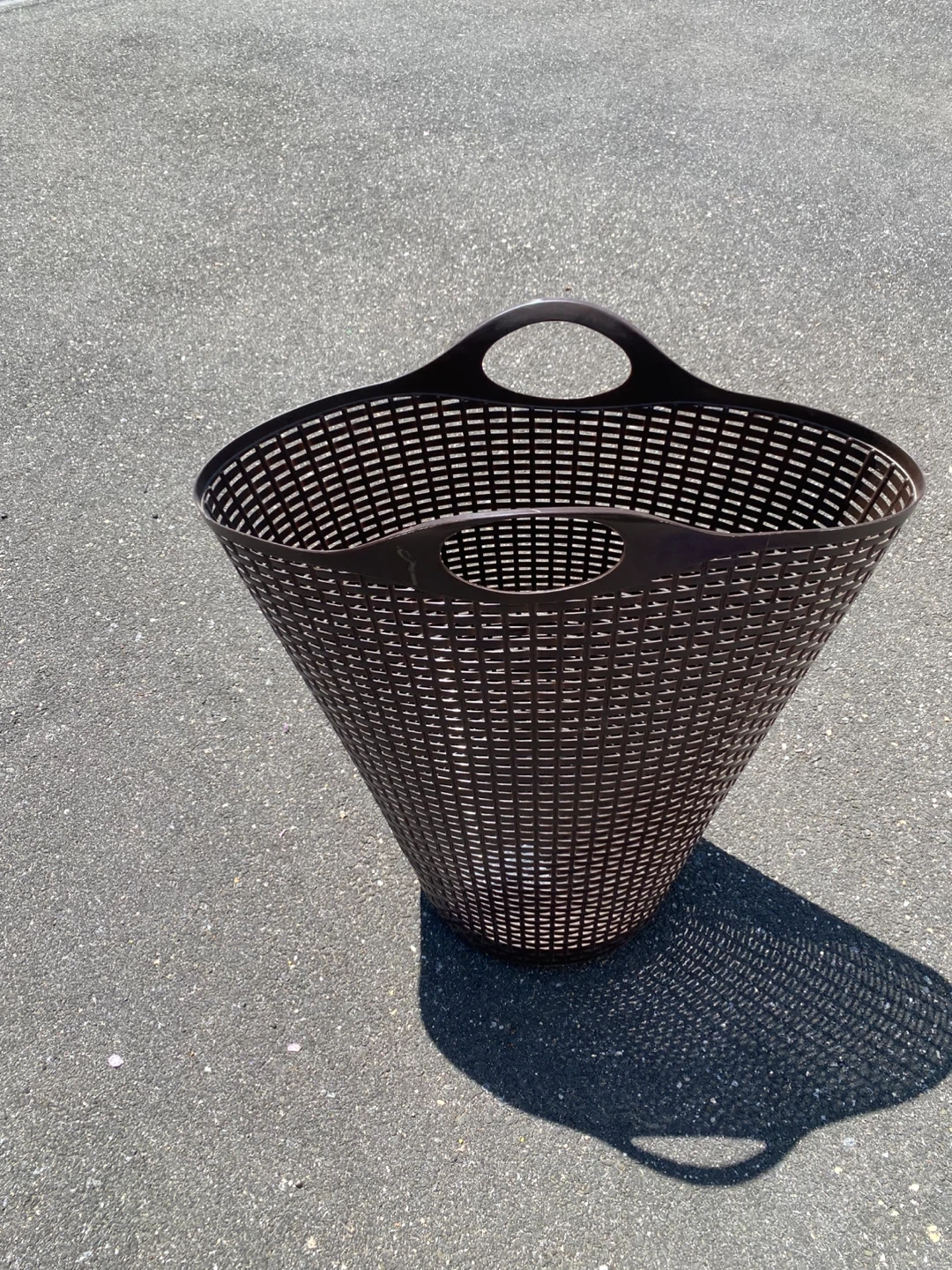 Brown Woven Plastic Basket