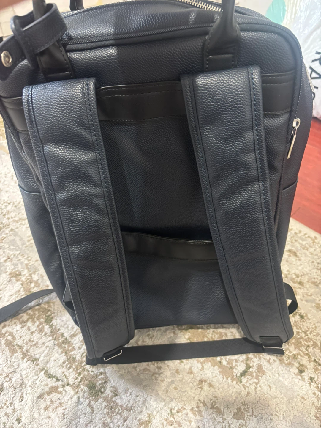 Bugatti Blue Faux Leather Backpack - photo 3