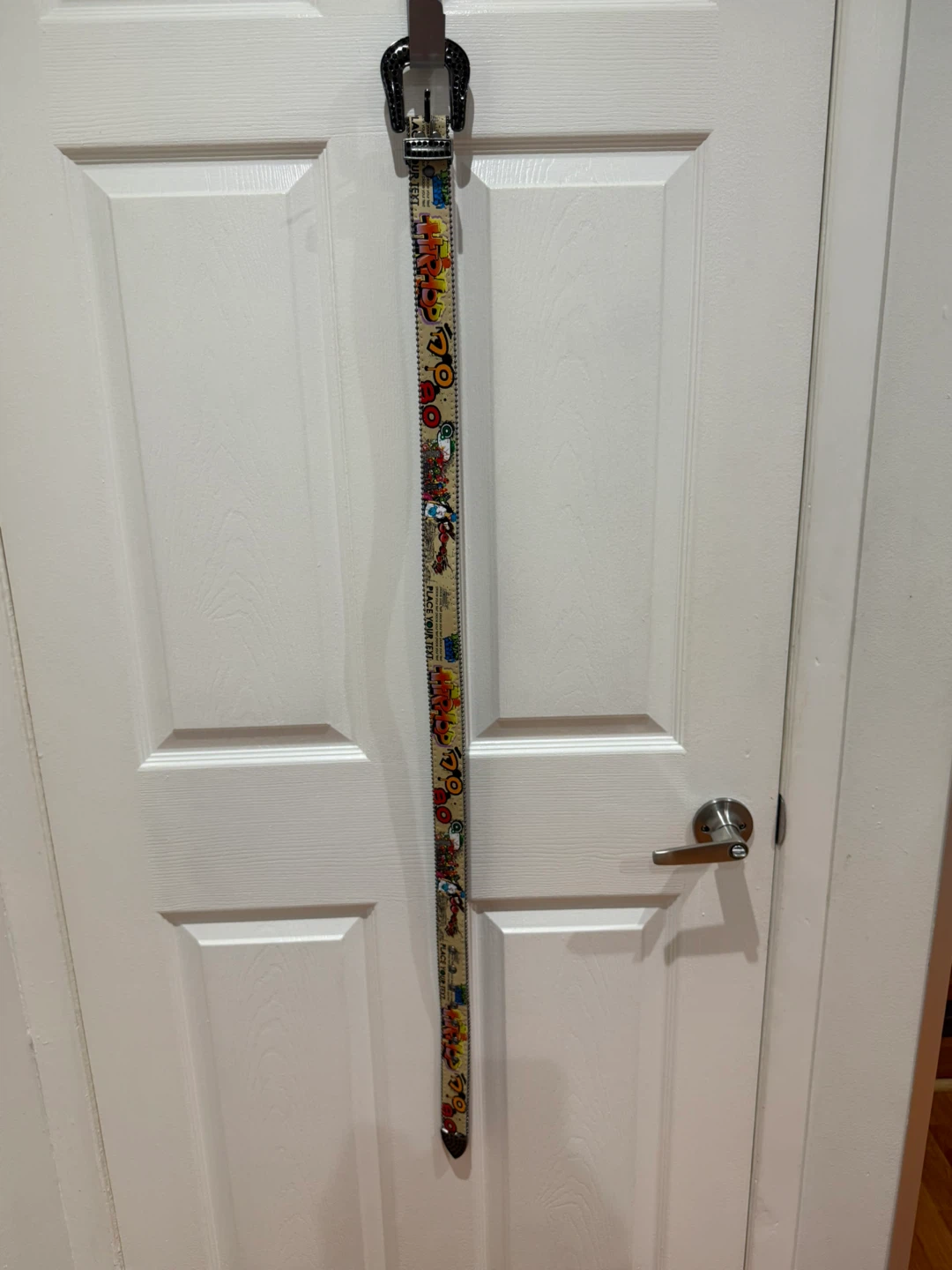 Embellished Belt with Cartoon Graphics