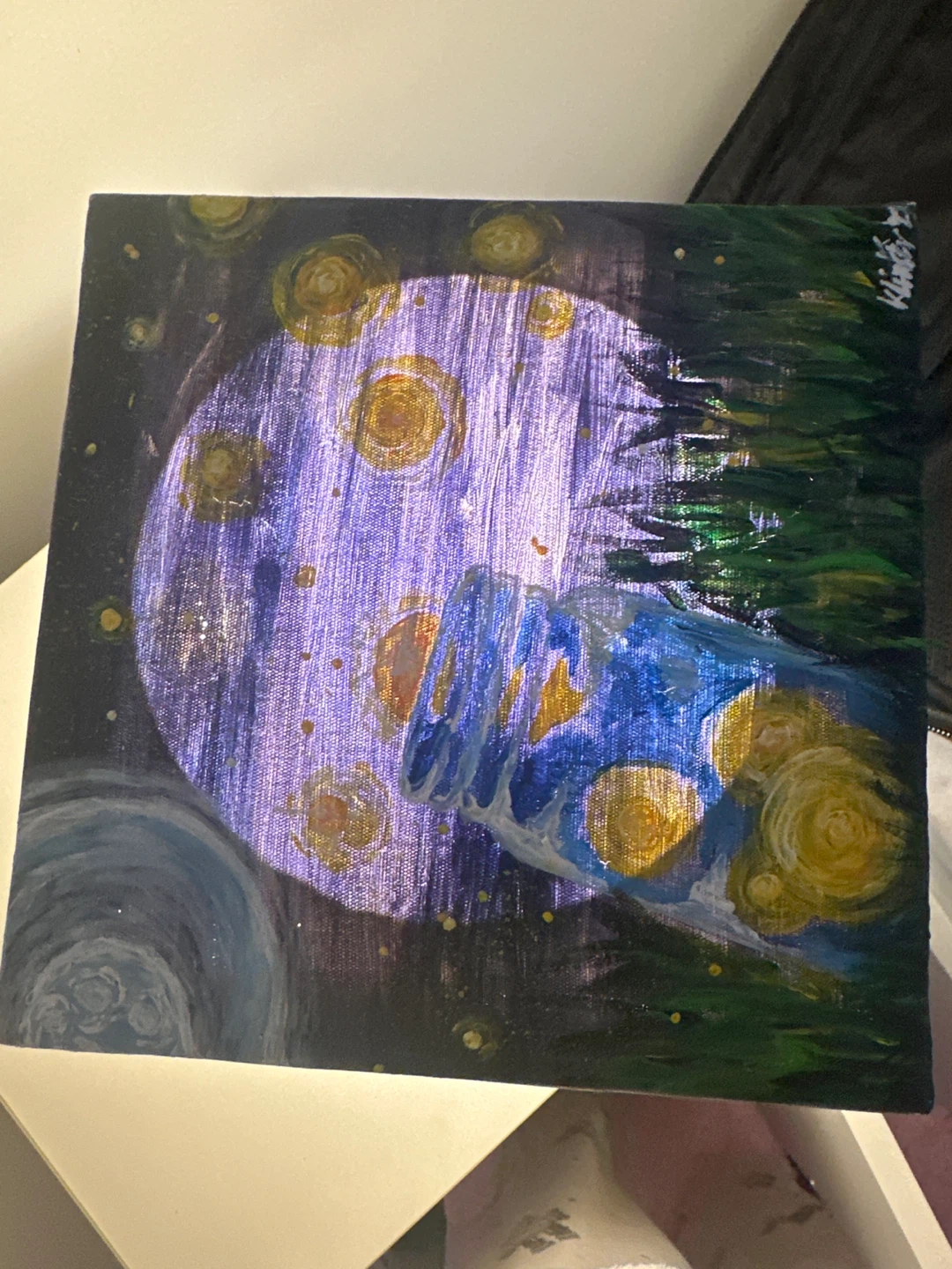 Original Canvas Art - "Starry Night" inspired - photo 5