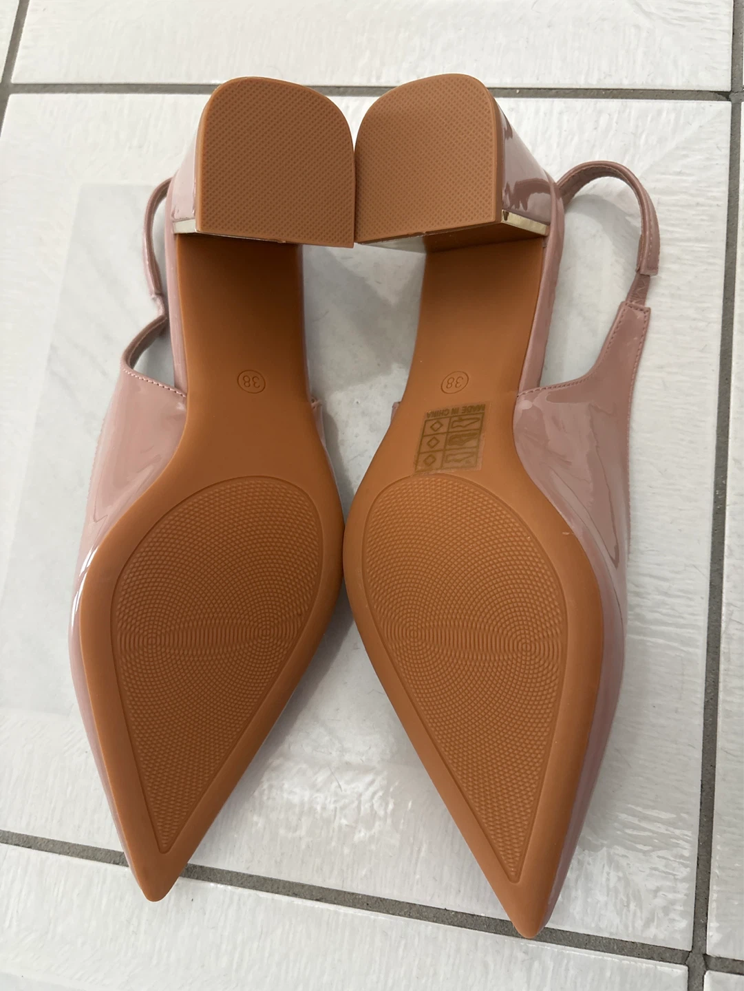 Women's Slingback Block Heels Size 38 - photo 3