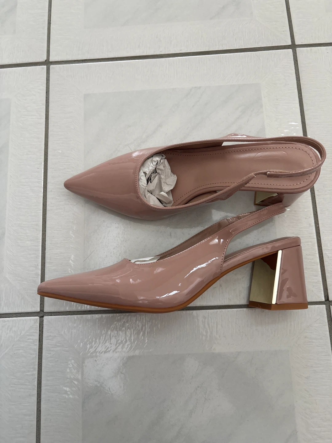 Women's Slingback Block Heels Size 38 - photo 2