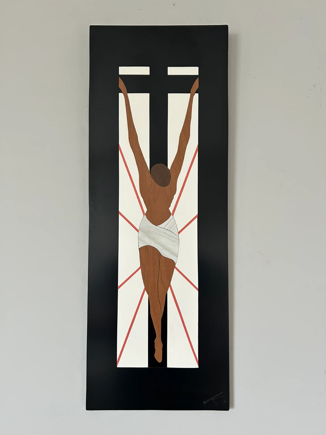 Vintage Mid Century Modern Crucifix Wall Art by Sheldrake - photo 2