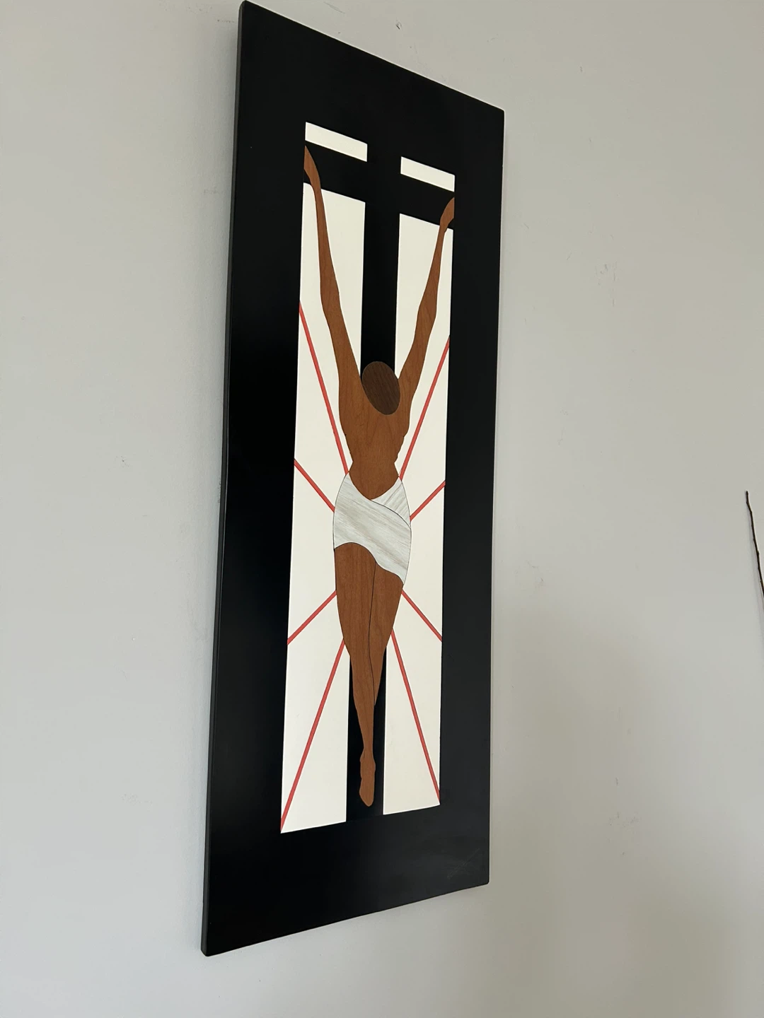 Vintage Mid Century Modern Crucifix Wall Art by Sheldrake - photo 3