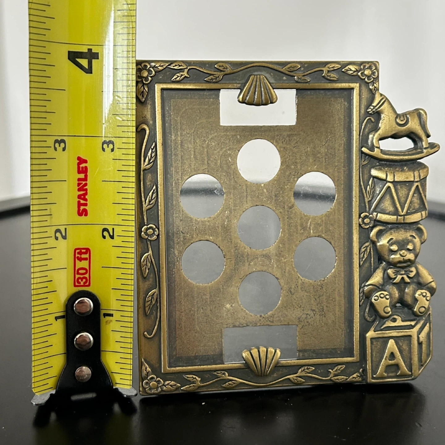 Set of 2 Vintage Sears Portrait Studio Metal Baby Frames - photo 4