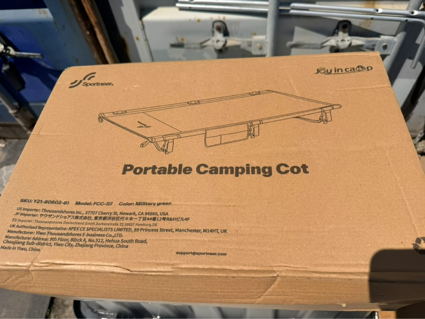Sportneer Portable Camping Cot - Black - photo 3