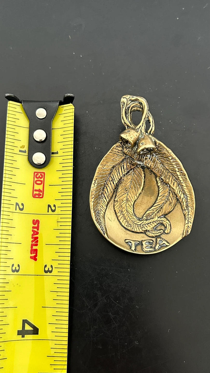 Vintage Brass Tea Bag Caddy / Trinket - photo 4