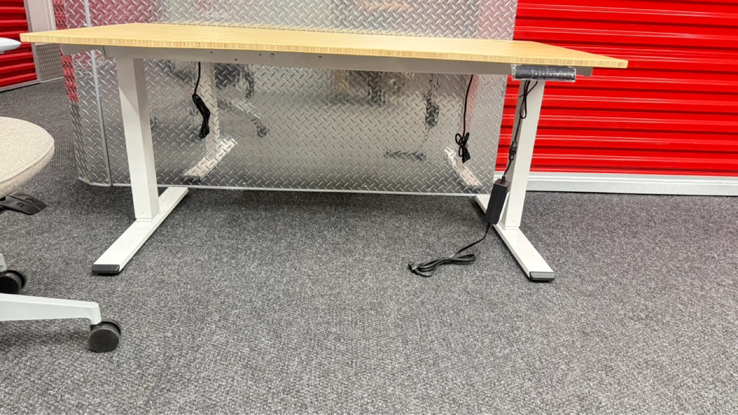 Adjustable Standing Desk - Bamboo Top - photo 5