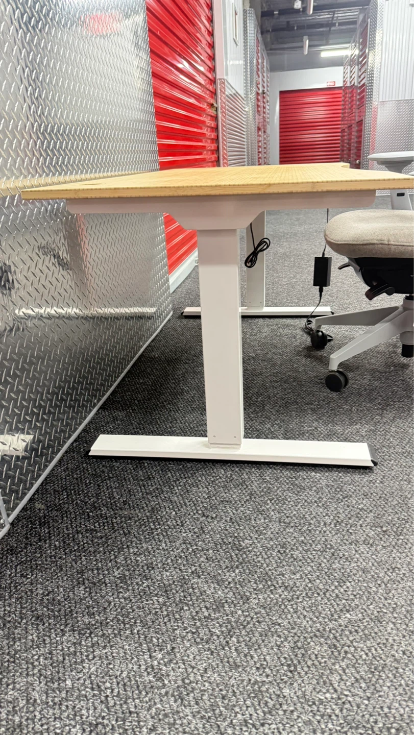 Adjustable Standing Desk - Bamboo Top - photo 3