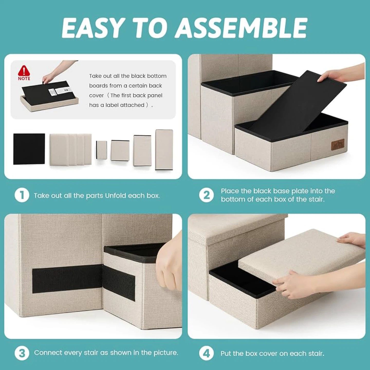 Cozy Kiss Dog Stairs with Storage - 4 step - BNIB - photo 3