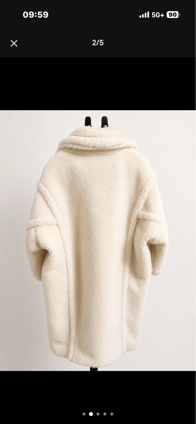 Max Mara Cream Teddy Coat - XS - photo 2