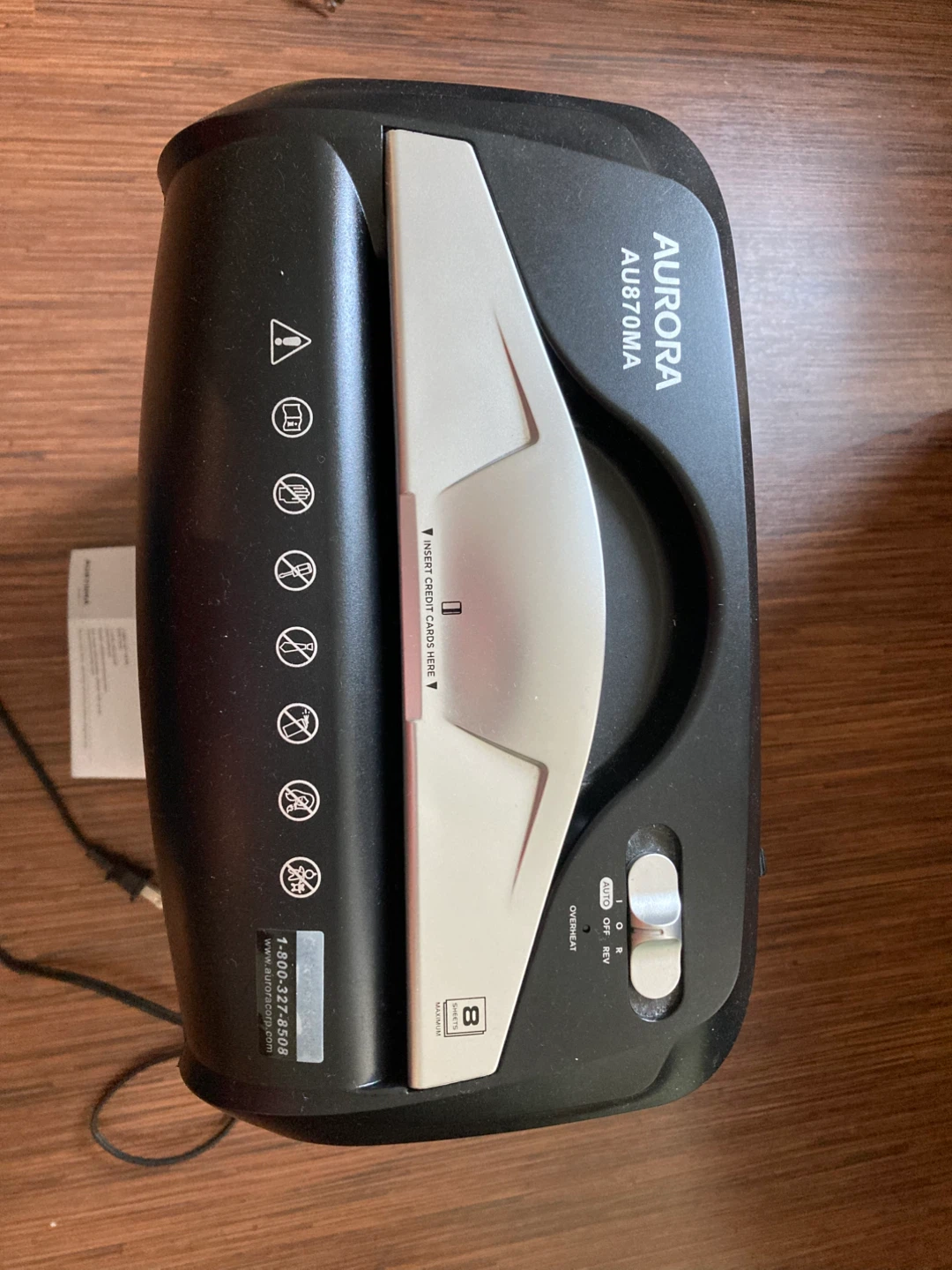 Aurora AU870MA Paper Shredder