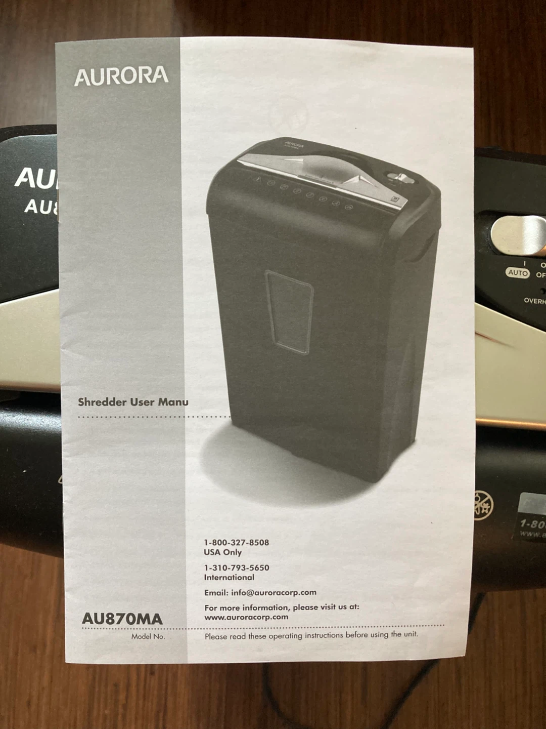 Aurora AU870MA Paper Shredder - photo 2
