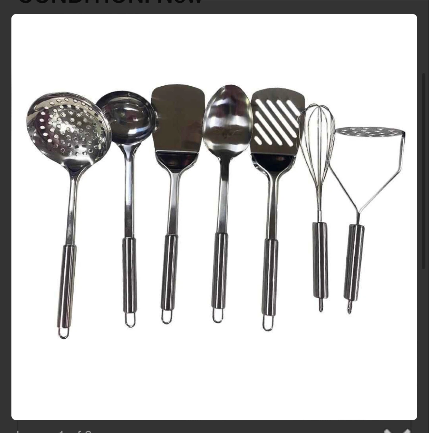 7 Piece Stainless Steel Kitchen Utensil Set