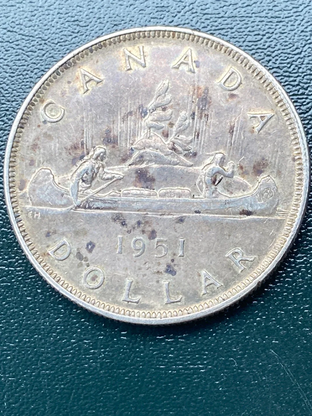 1951 Canada Silver Dollar Coin - photo 4