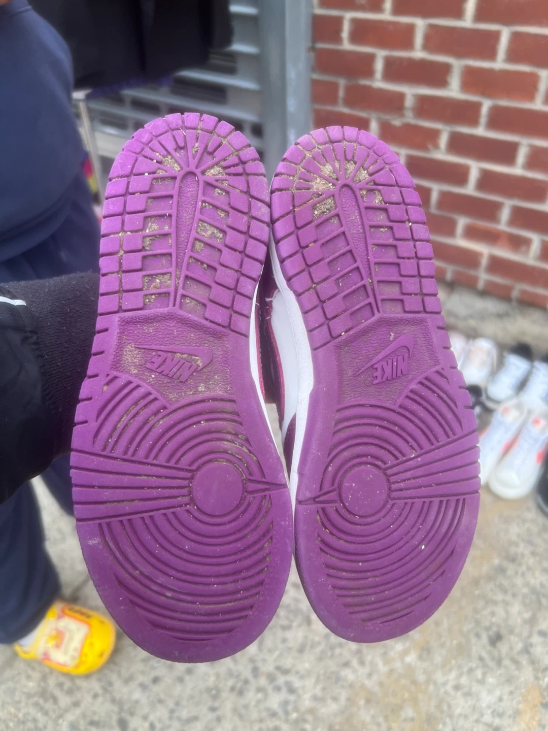 Nike Dunk Low White Purple Sneakers - photo 3