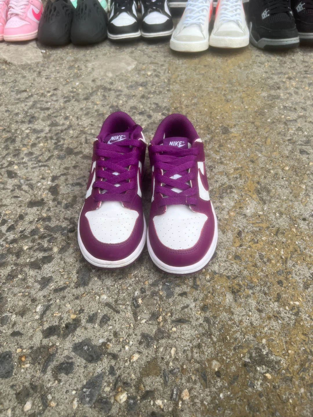 Nike Dunk Low White Purple Sneakers