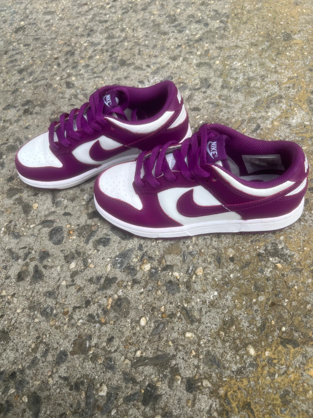 Nike Dunk Low White Purple Sneakers - photo 2