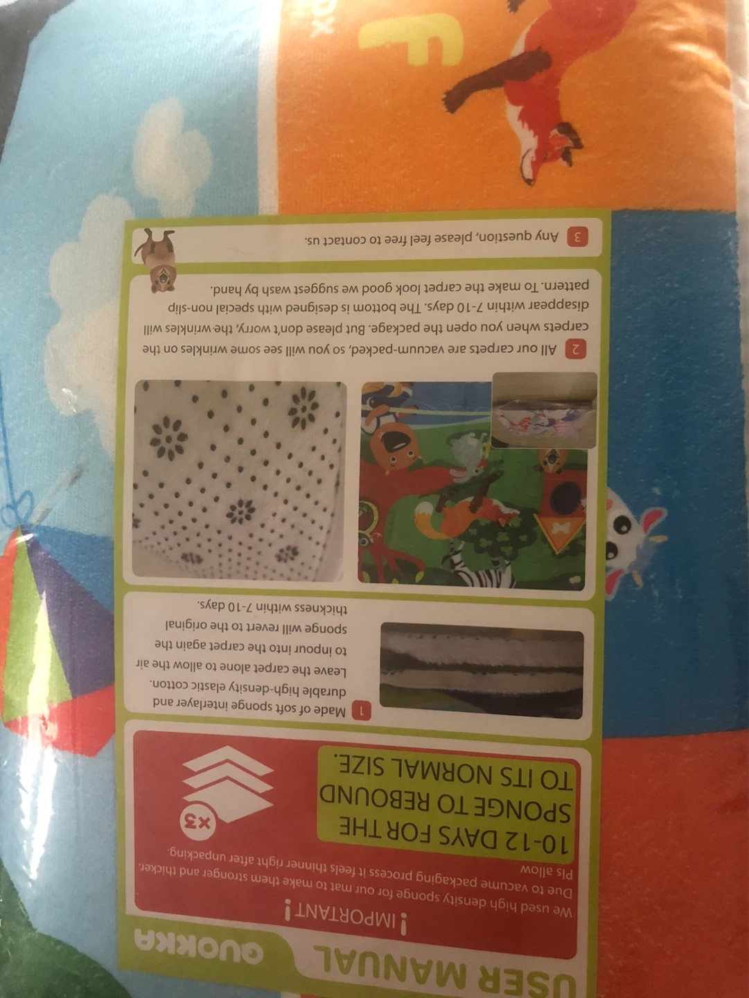 Ultra Soft Plush Baby Play Mat 60x40” - photo 2