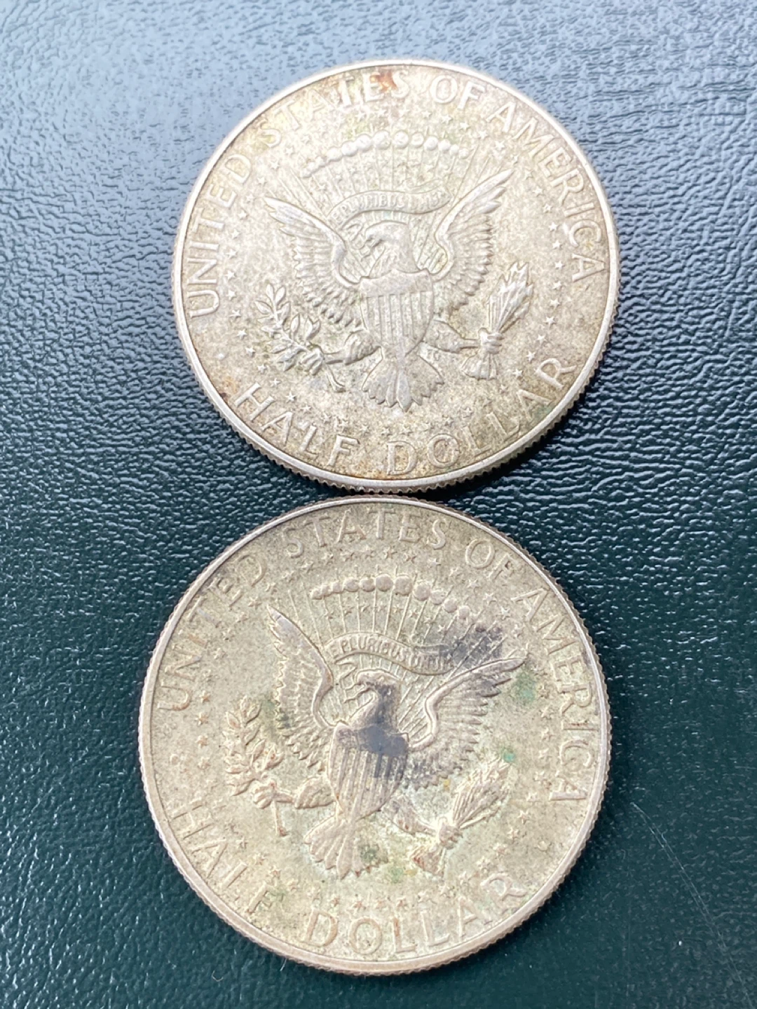 Two silver 1960s Kennedy Half Dollar Coins - photo 3