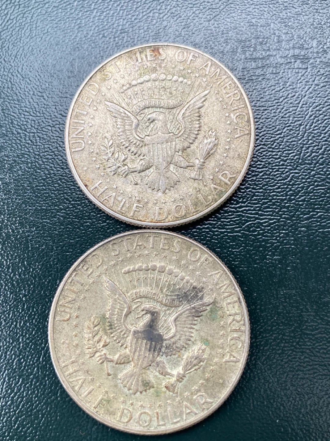 Two silver 1960s Kennedy Half Dollar Coins - photo 4