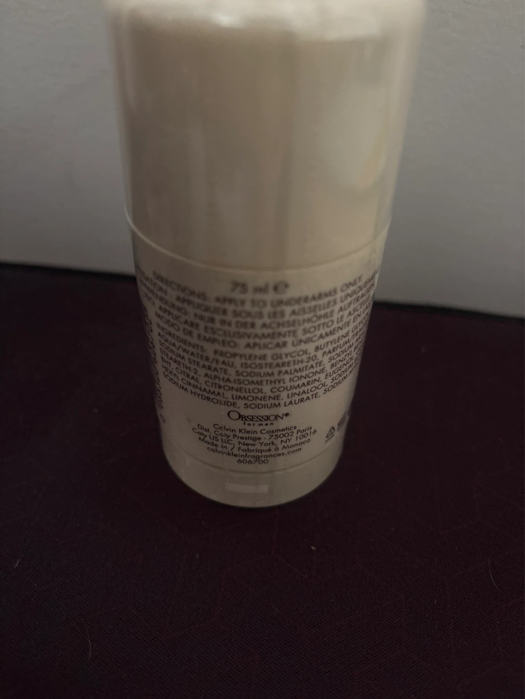 New Calvin Klein Obsession for Men Deodorant Stick - 2.6 oz - photo 4