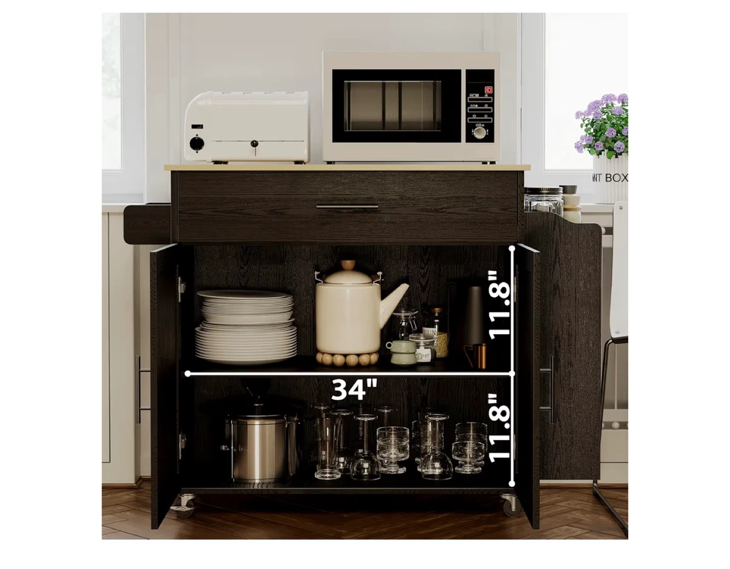 BRAND NEW -  Kitchen Island Cart (open box) - photo 3