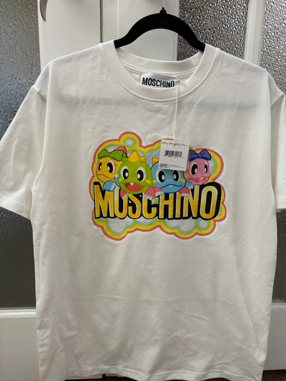 Moschino White T-Shirt with Cartoon Print - photo 3