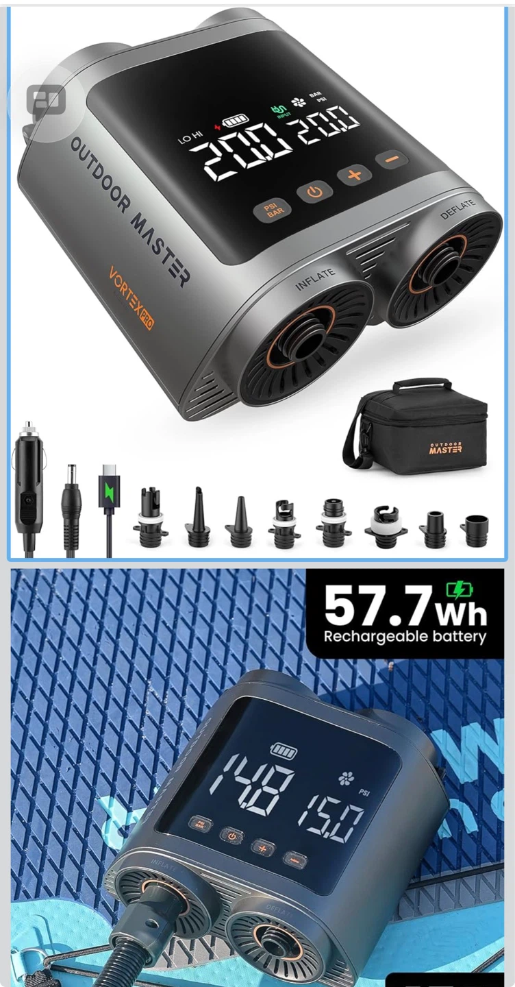 OUTDOOR MASTER VORTEX PRO Portable SUP Pump