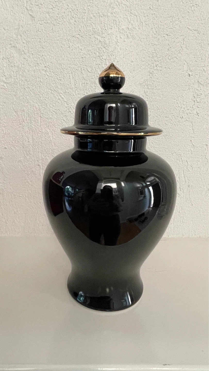 Vintage Black Ginger Jar - photo 3