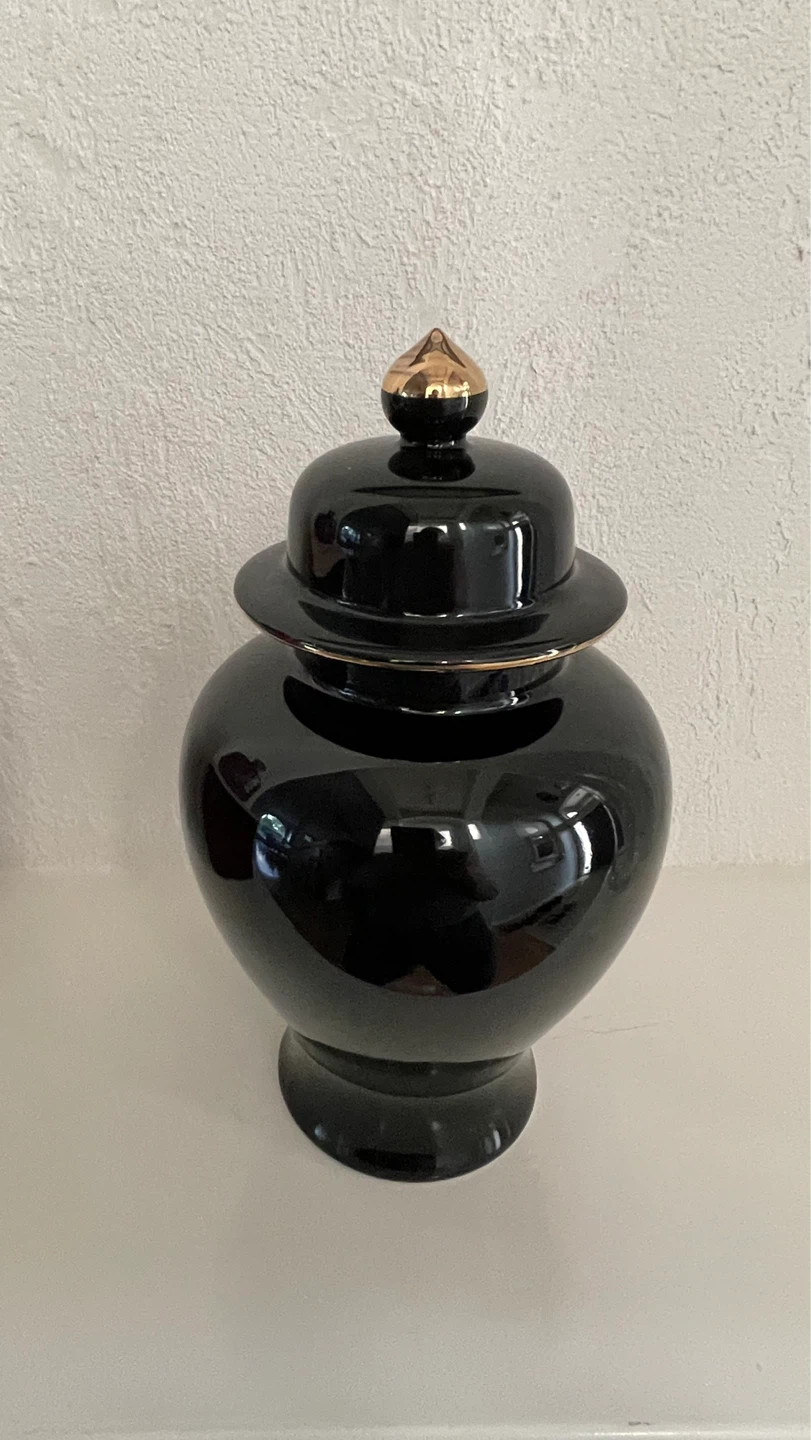 Vintage Black Ginger Jar - photo 4